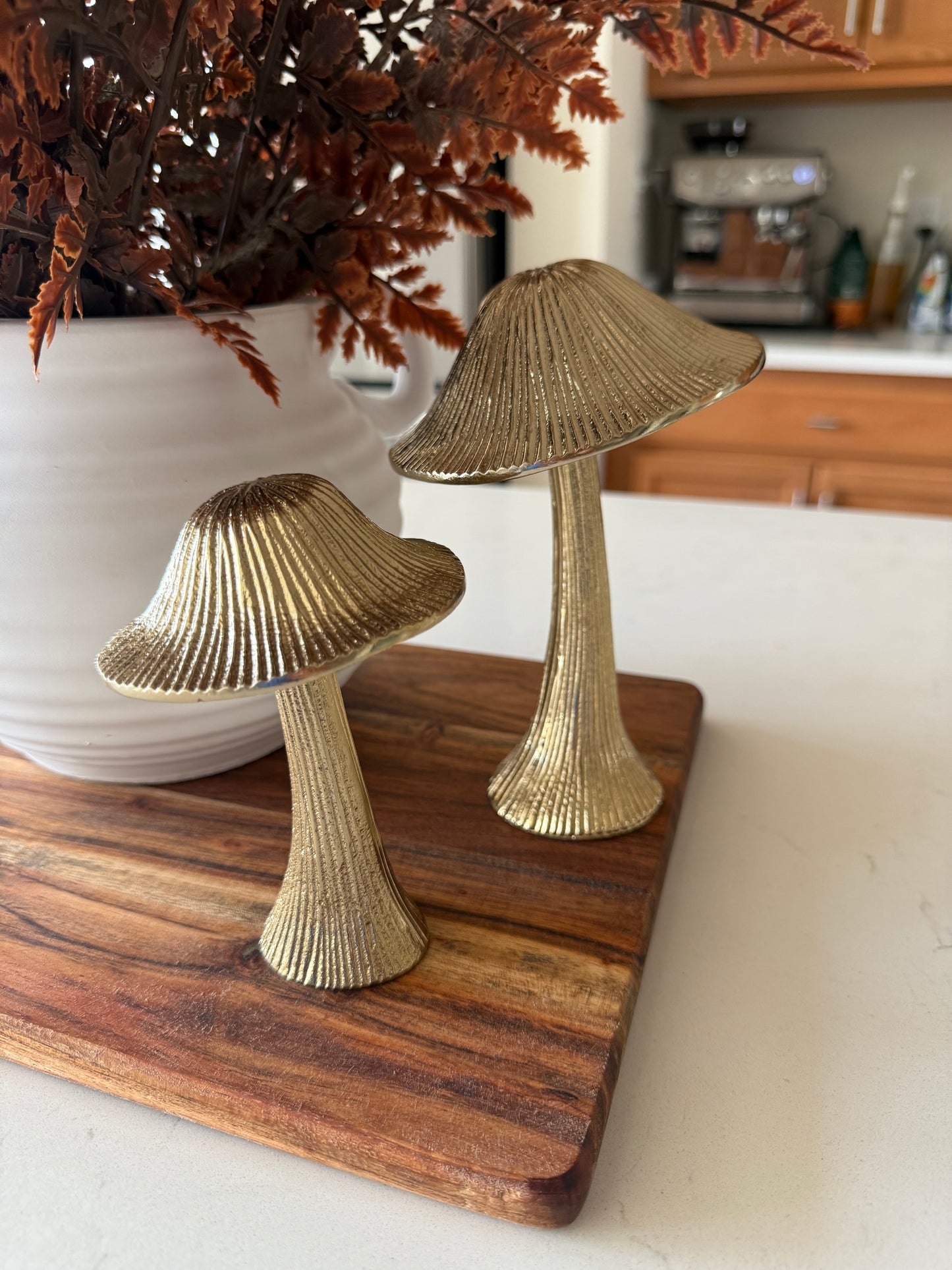Gold Metal Mushroom