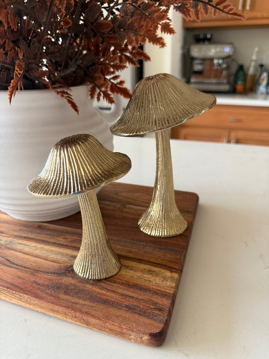 Gold Metal Mushroom