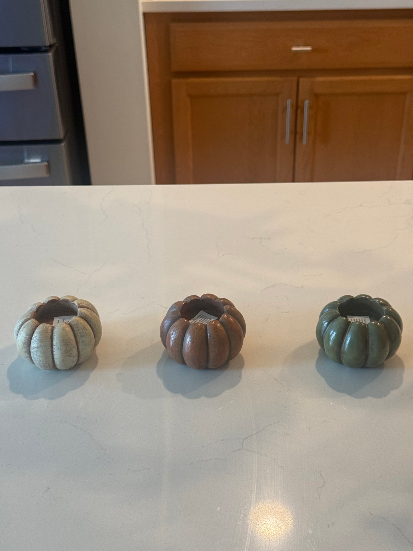 Resin Pumpkin T-light candleholders