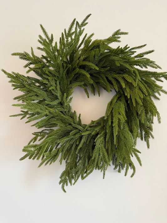 Real Touch Evergreen Wreath