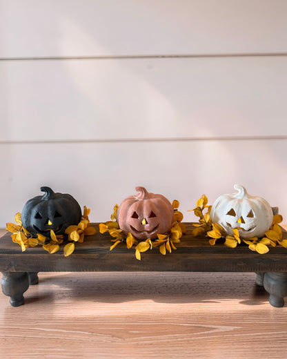 Terracotta Mini Jack O Lanterns