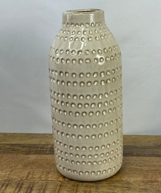 White Pattern Vase
