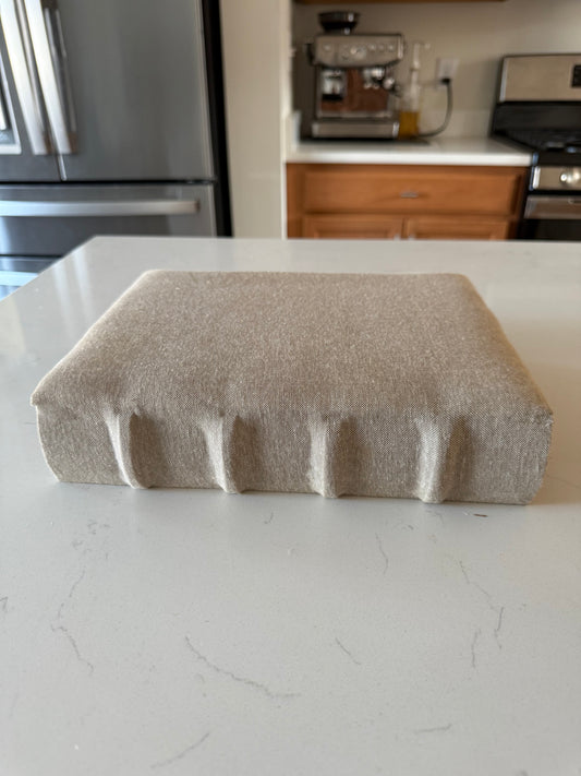 Beige Linen Storage Book -11”