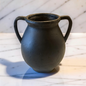 Black Two Handle Jug Vase