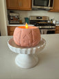 Orange Jack O Lantern Candle