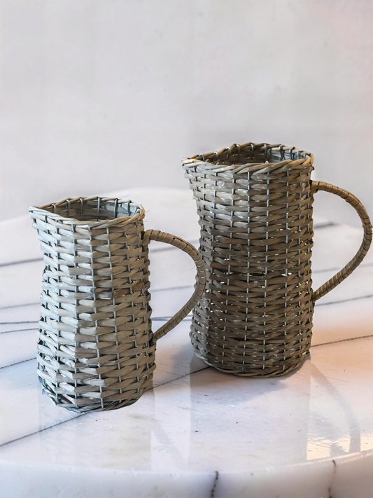 Woven Pitcher - 8''H