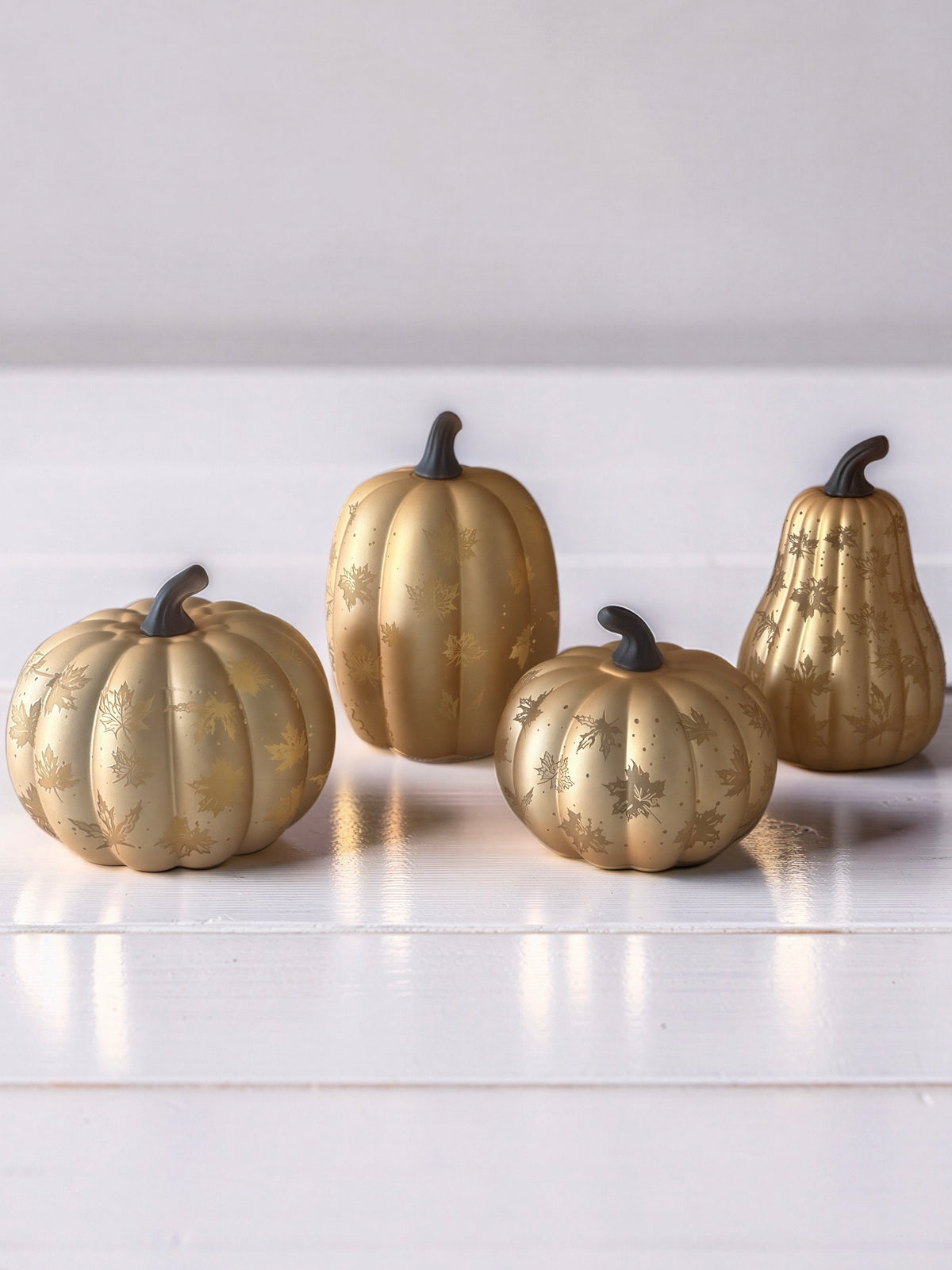 Lighted LED Pumpkins Set of 4
