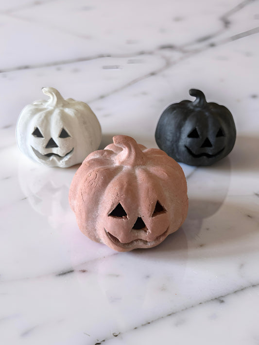 Terracotta Mini Jack O Lanterns