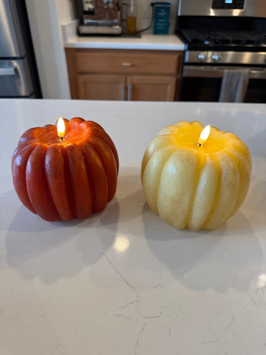 Pumpkin Candle Cream -5”