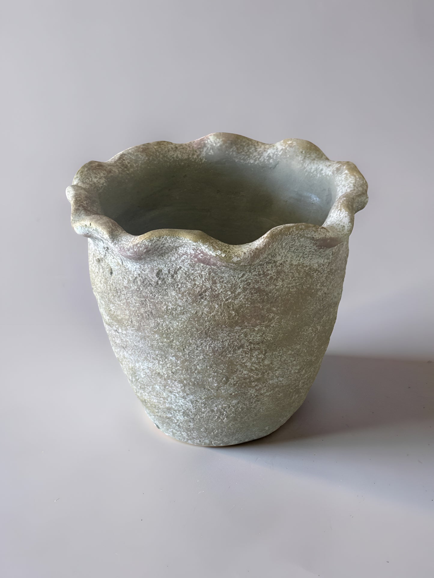 Copper Ruffle Edge Planter