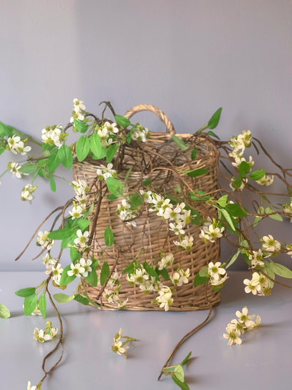 Grey Willow Hanging Basket