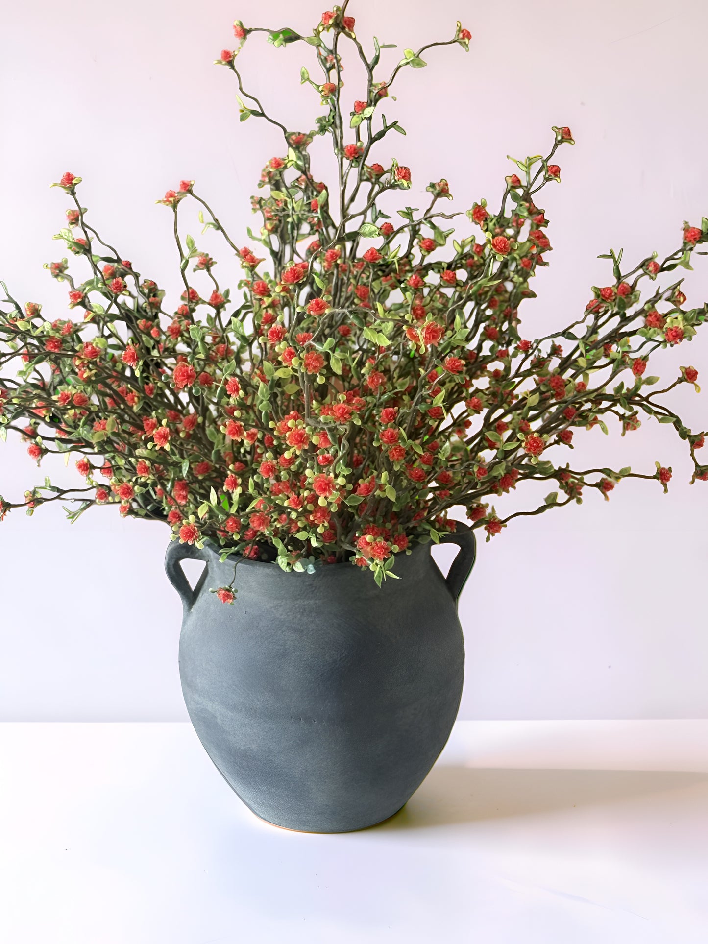 Double Handle Charcoal Vase