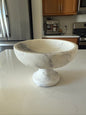 White Marble Pedestal Bowl