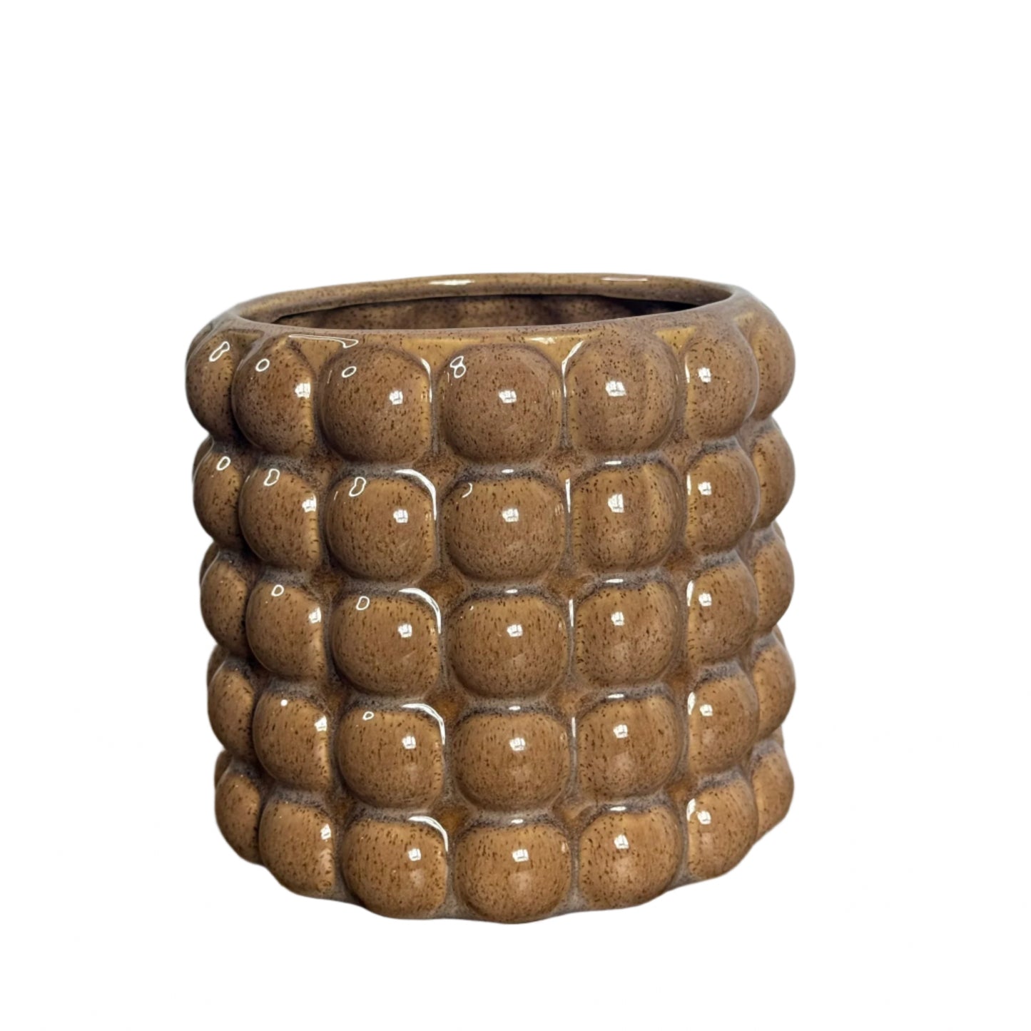 Round Stoneware Planter