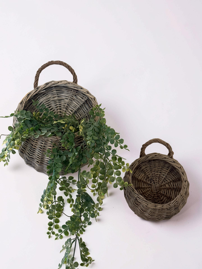 Round Willow Baskets -Set of 2