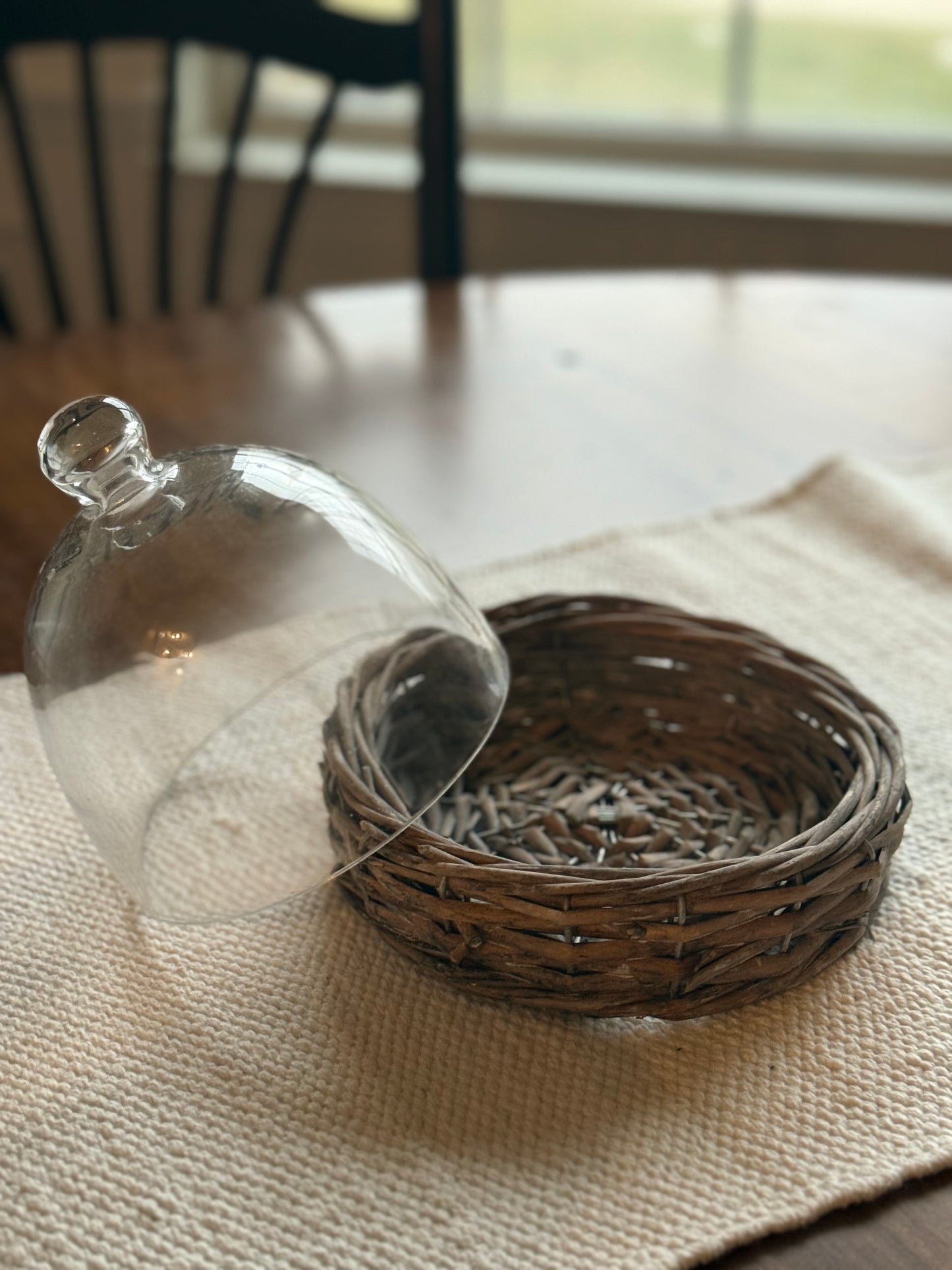 Willow Base Glass Cloche