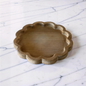 Scalloped Wood tray -11.25”