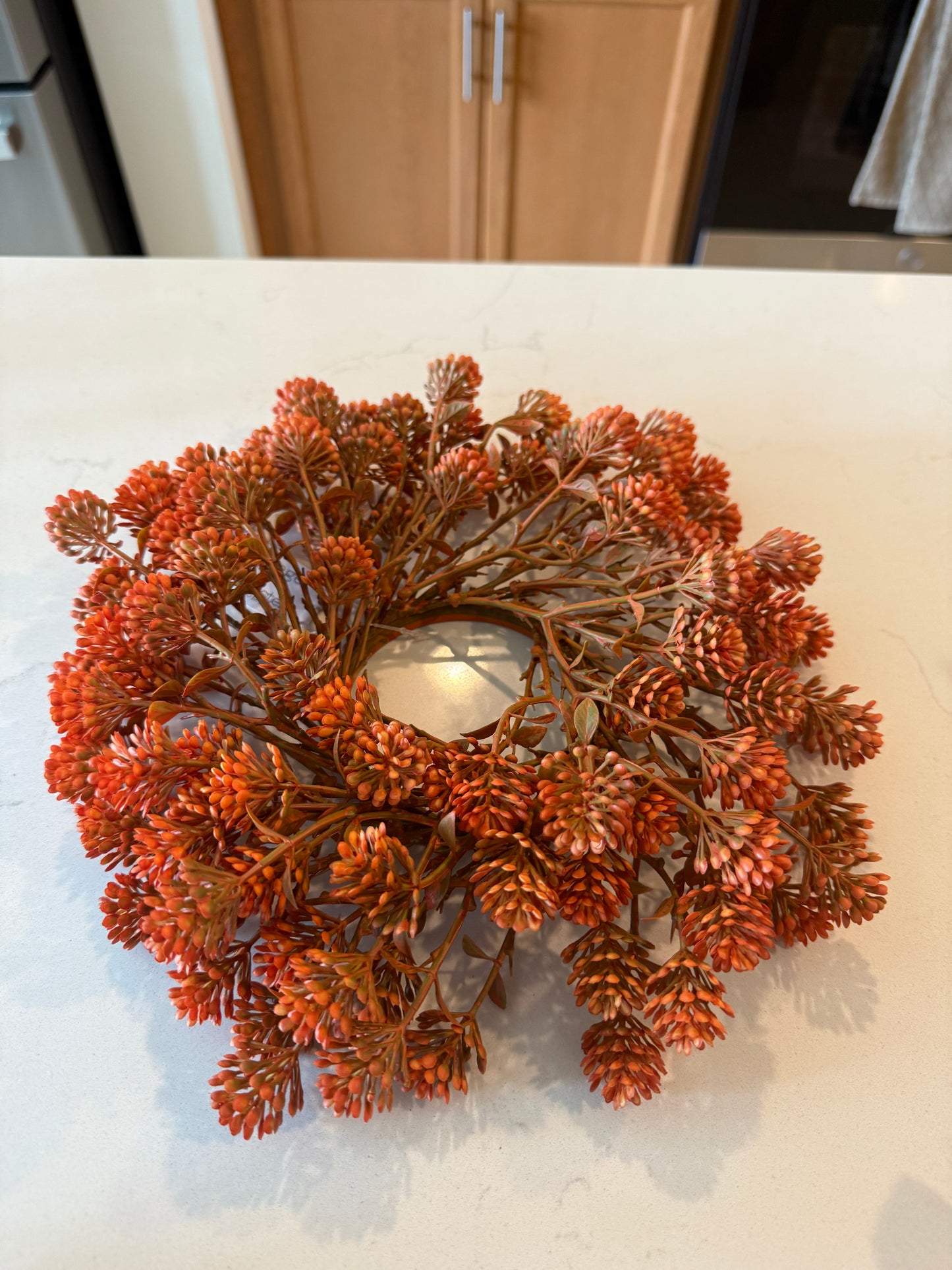 Russet Cone Candle Ring -3''