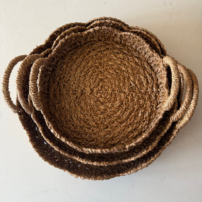 Braided Scalloped Seagrass Tray
