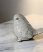 Cream and Taupe Glazed Ceramic Birds