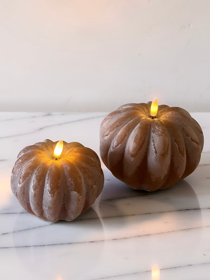 LED Pumpkin Candle 4''
