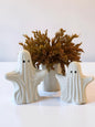 White Cement Ghost Decor Large