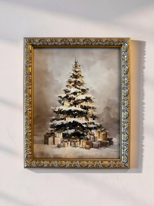 Vintage Christmas Tree Frame