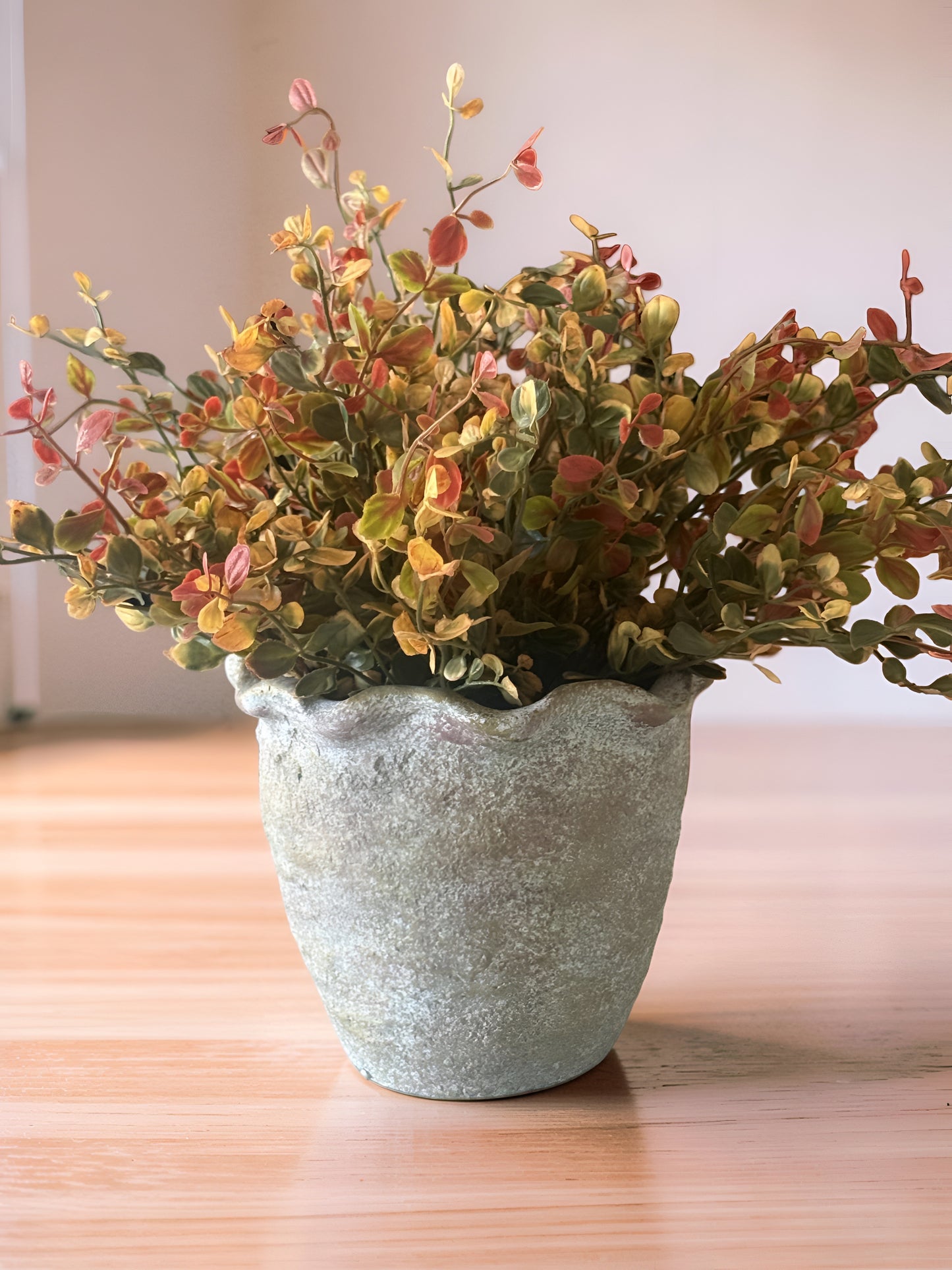 Copper Ruffle Edge Planter