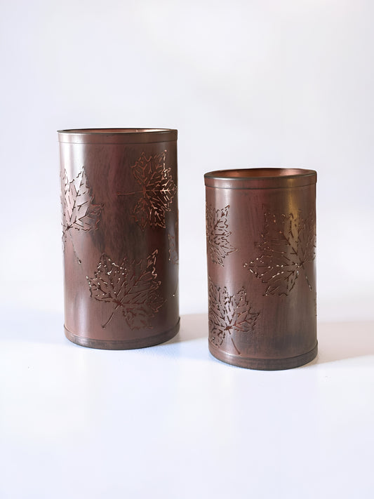 Brown Leaf Lanterns