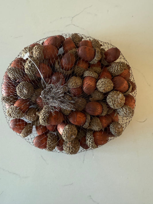 Brown Wood Acorns - (bag of 75)