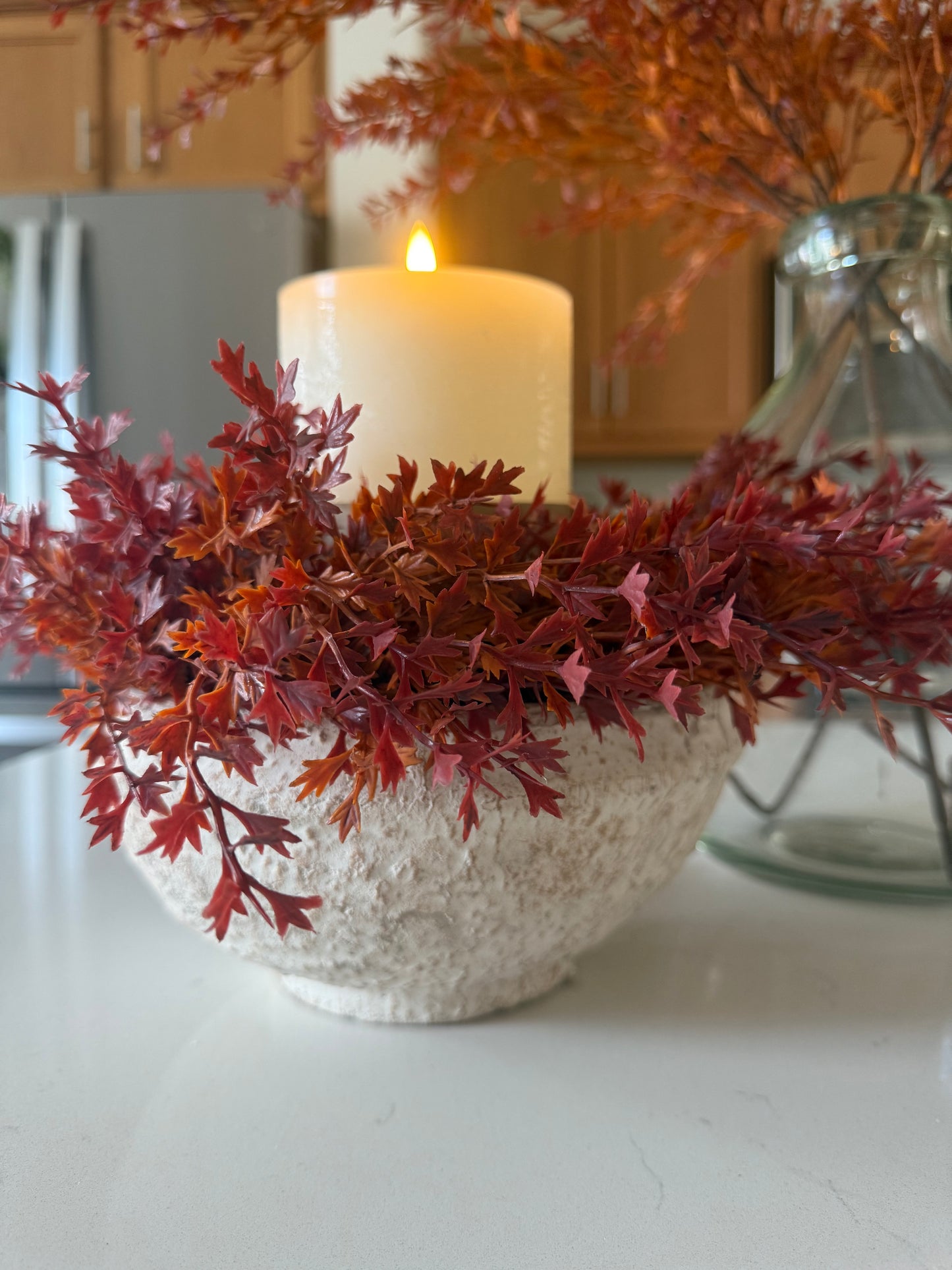 White Wash Terracotta Bowl