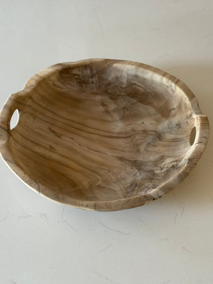 Teakwood Bowls with Handles