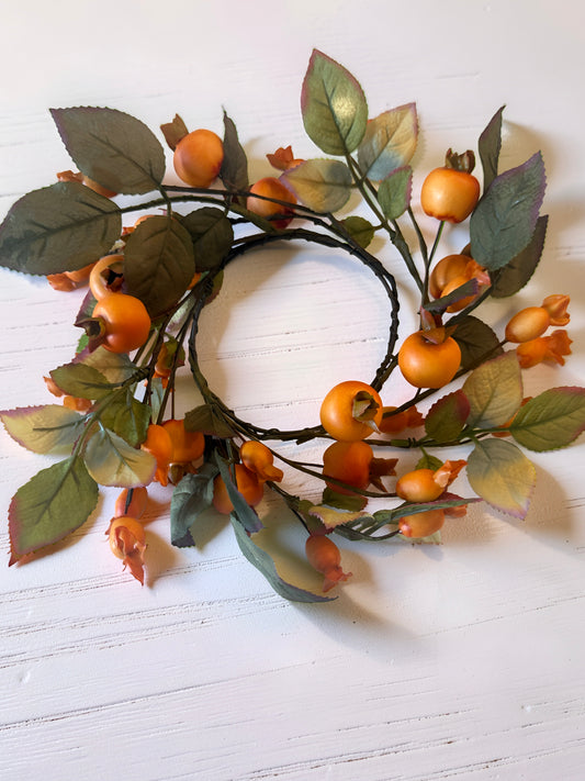 Orange Berry Candle Ring