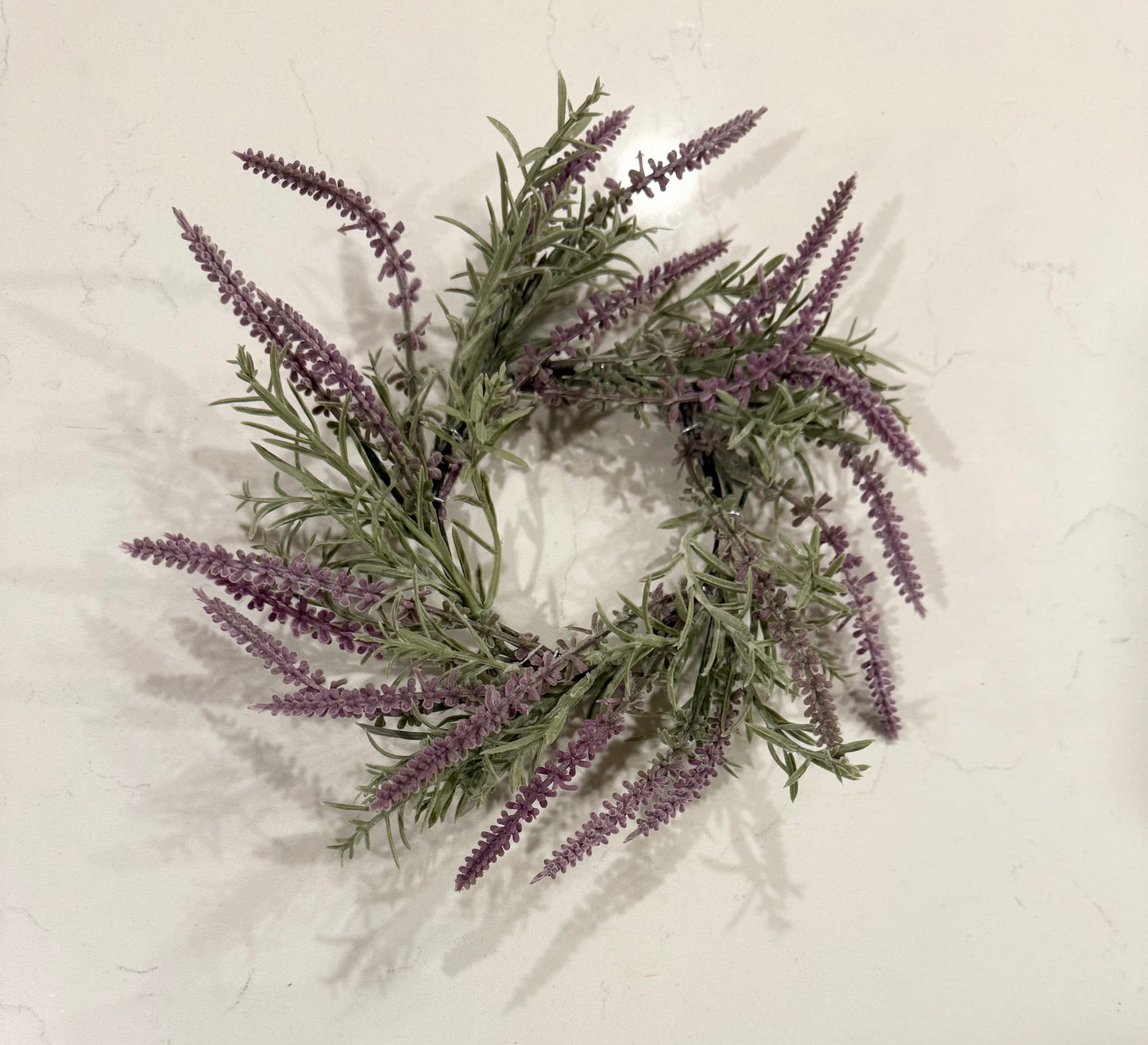 Purple Lavender Candle Ring -4”