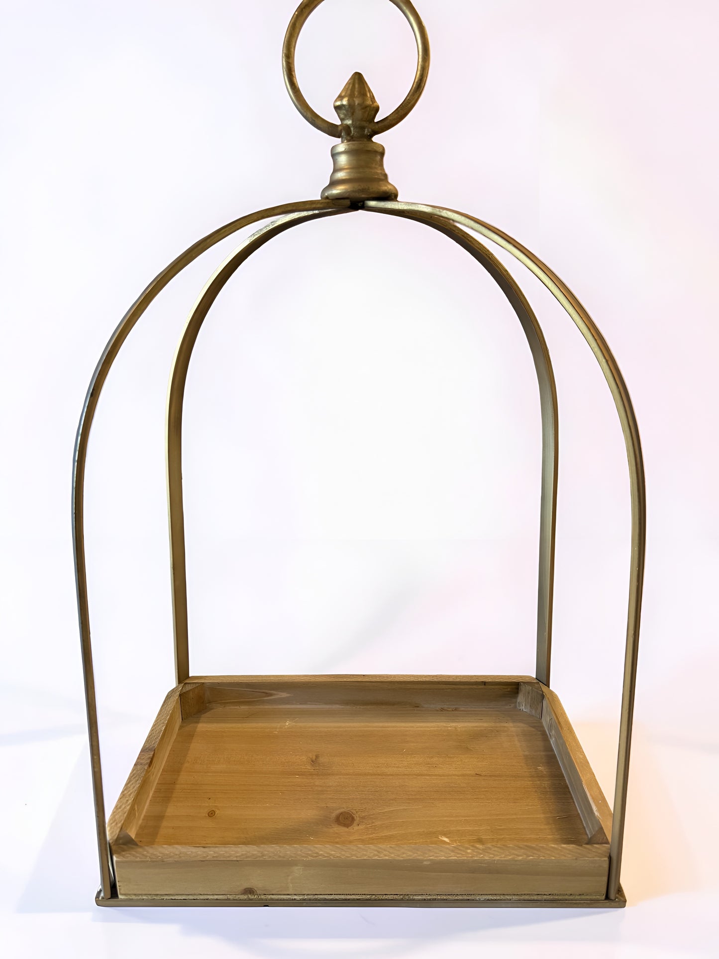 Gold Metal Lantern -Wide