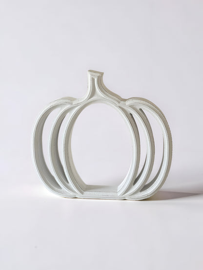 White Cutout Pumpkin