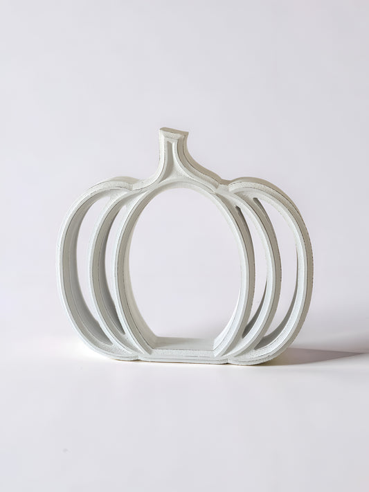 White Cutout Pumpkin