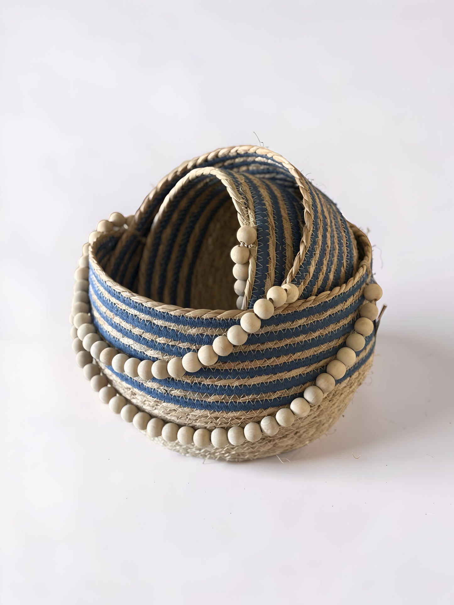 Baskets with Beaded Handles