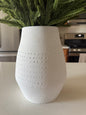 White Dot Pattern Vase