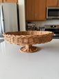 Woven Rattan Pedestal