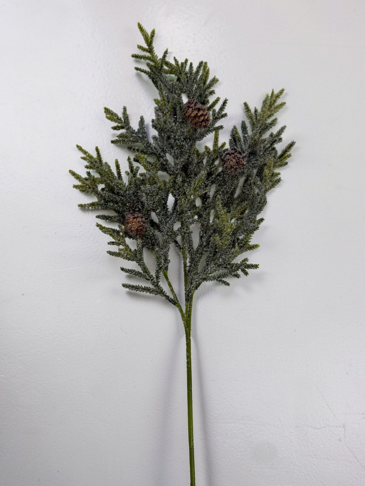 Snowy Juniper Stem with mini Pinecones