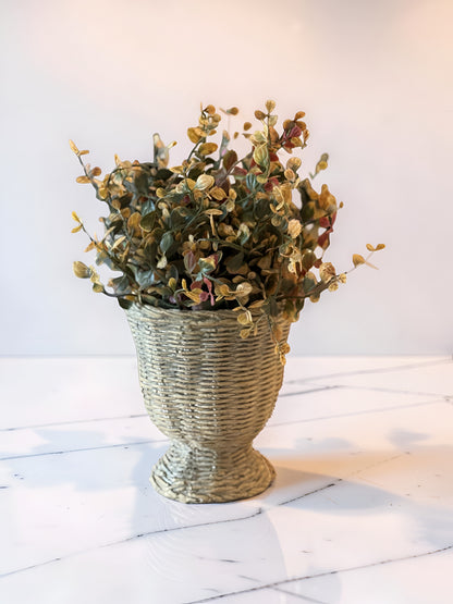 Natural Cement Weave Planter