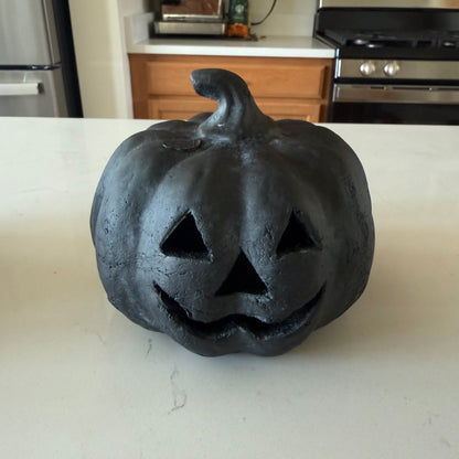 Terracotta Mini Jack O Lanterns - 6.5''