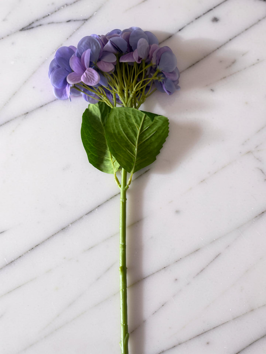 Real Touch Purple Hydrangea Stem