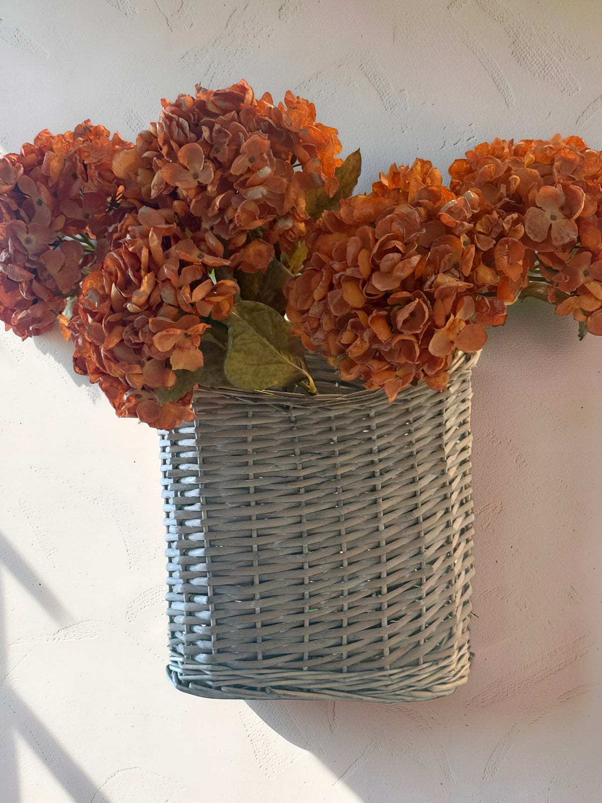Grey Willow Hanging Basket