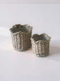 Grey wash Willow Baskets -Set of 2