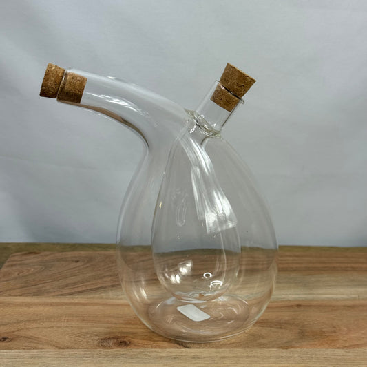 Hand Blown Glass Oil and Vinegar Cruet