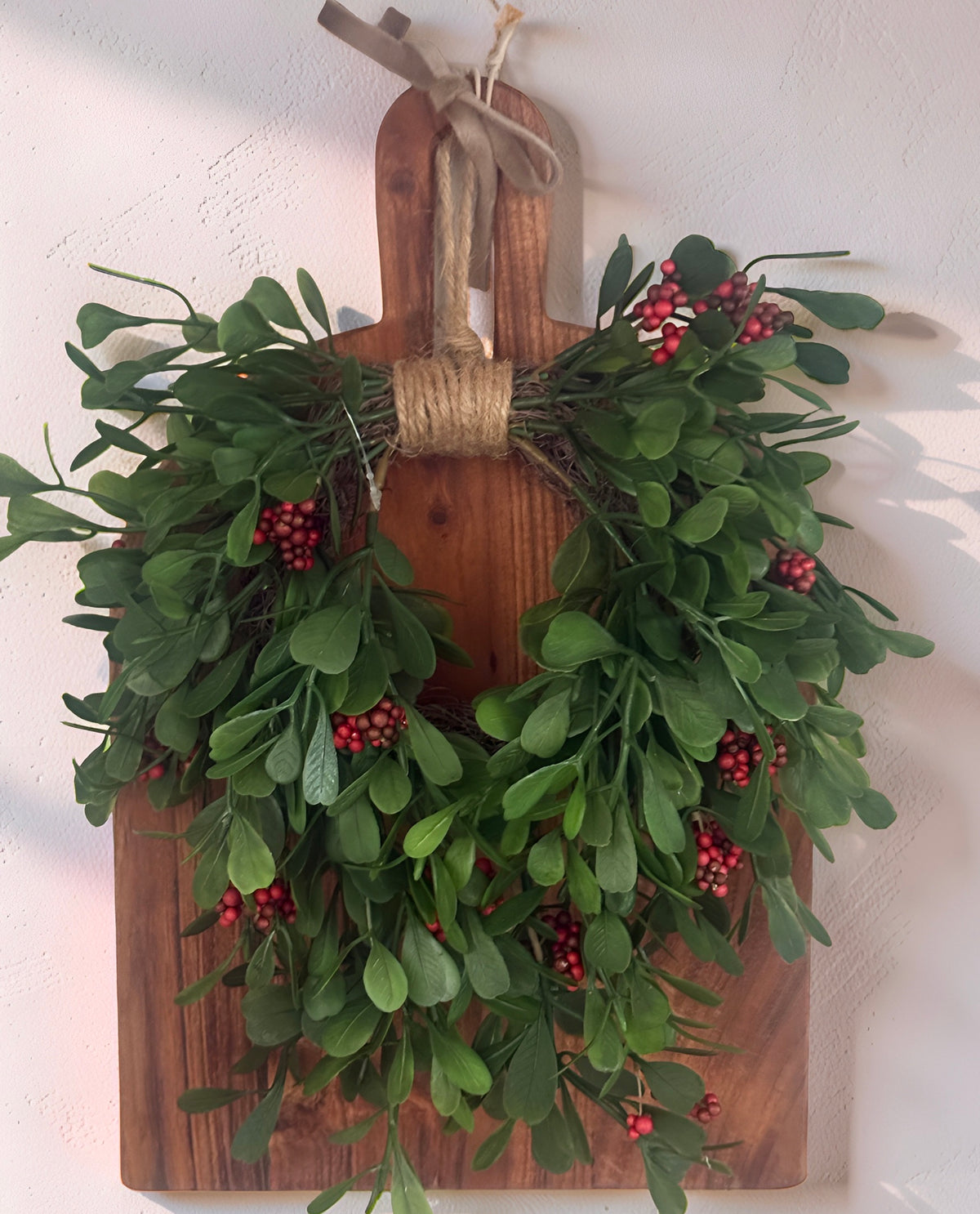Noelle Greens Hanging Wreath