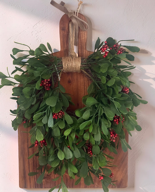 Noelle Greens Hanging Wreath