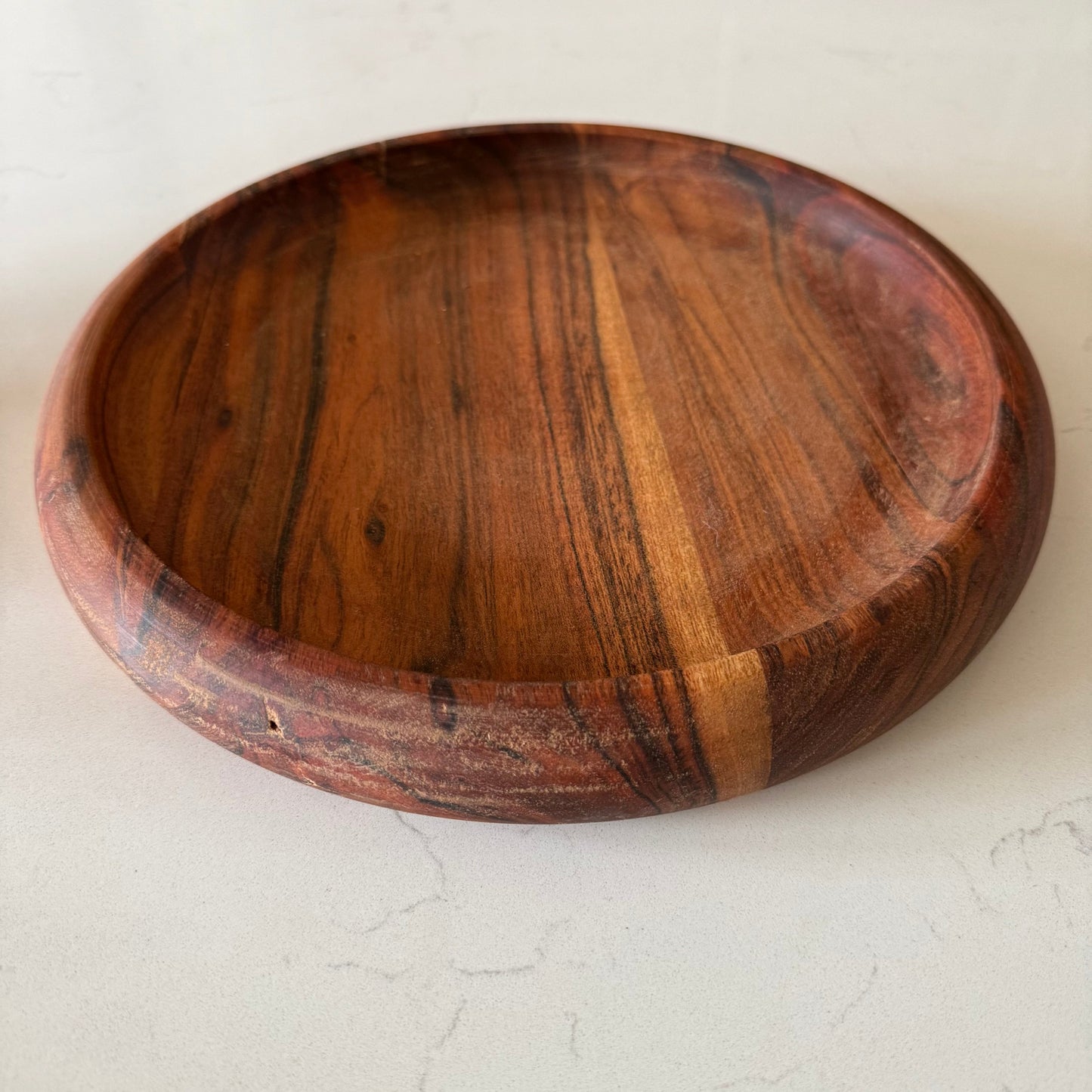 Round Wood Tray